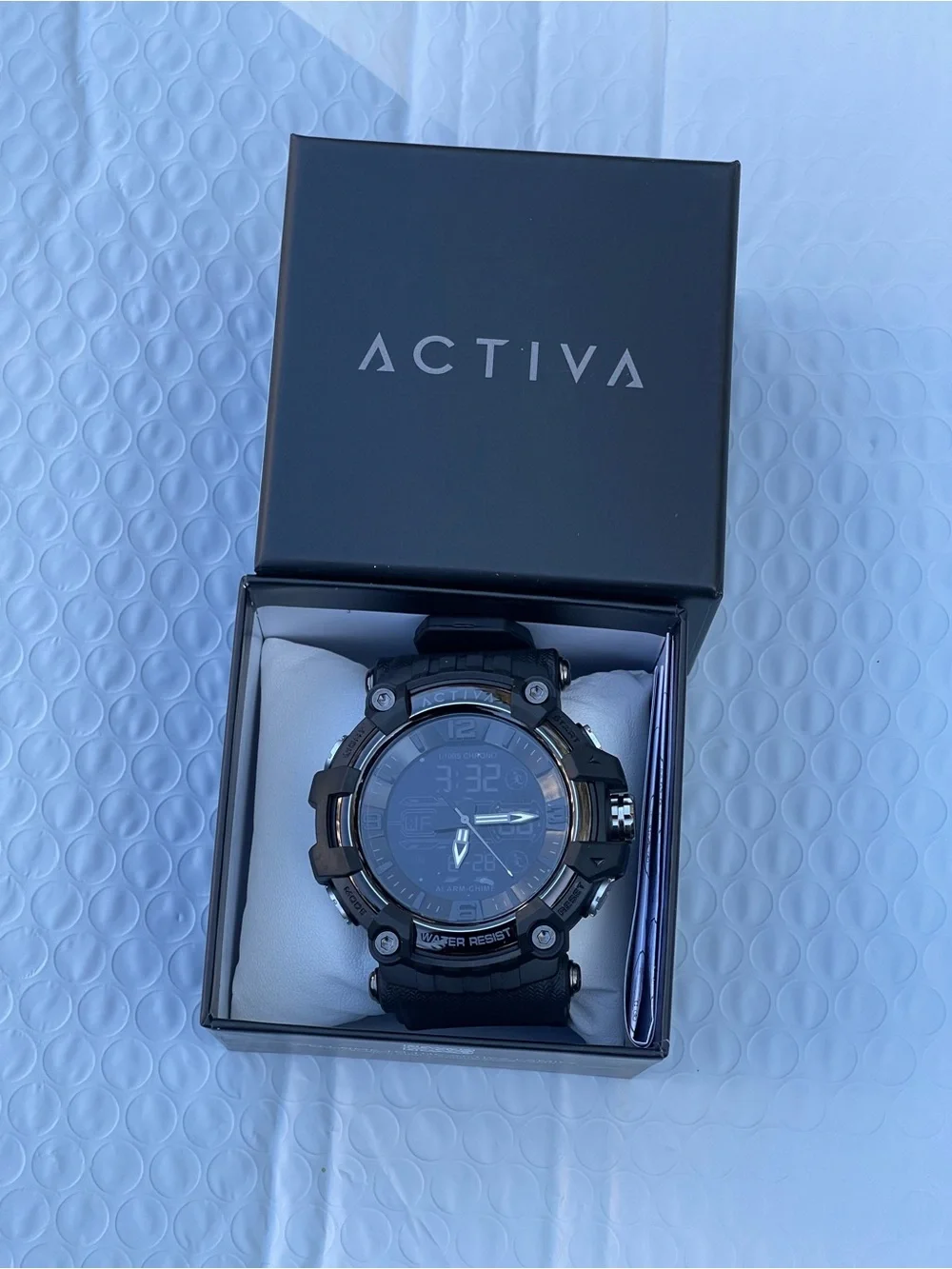 Activa Ardus X Invicta Analog & Digital Men's Watch - 58mm. Black (ACW8089-001)